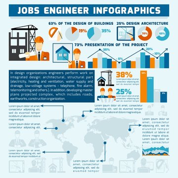 Engineer Infographics Set