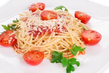 Pasta with tomato sauce