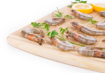 Raw shrimps