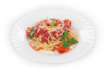 Pasta with tomato sauce