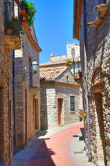 Alleyway. Guardia Perticara. Basilicata. Italy.