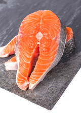 Fresh raw  salmon