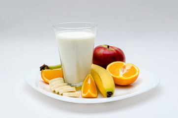 healthy fruits plate