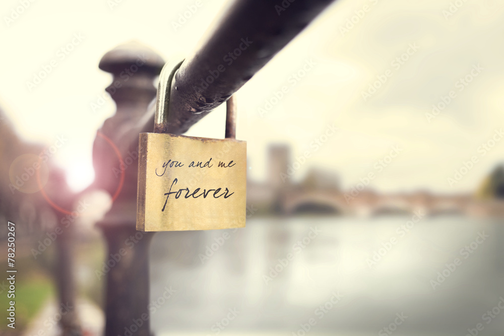 Wall mural promise of eternal love