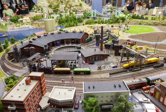 Fragment of national museum Grand Maket Rossiya.