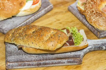 Delicious clubsandwiches