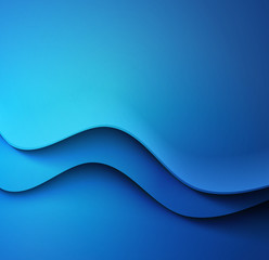 Abstract colorful blue vector waved background