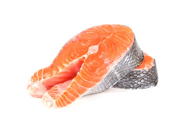 Fresh raw  salmon
