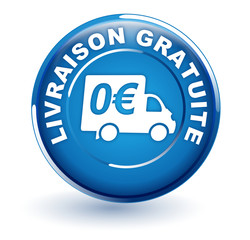 livraison gratuite sur bouton bleu