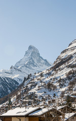 Zermatt, Bergdorf, Walliser Dorf, Alpen, Winter, Schweiz