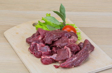 Raw venison