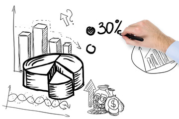 hand drawing chart