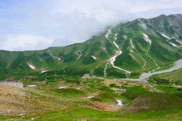 Fototapeta na wymiar Mt.Tateyama in the Northern Japan Alps, Toyama, Japan