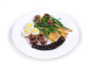 Asparagus salad with anchovies