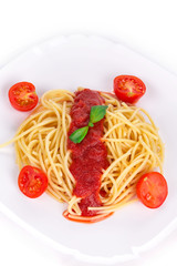 Pasta with tomato sauce