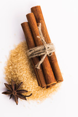 Cinnamon sticks with pure cane brown sugar