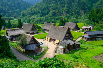 Historic Village of Gokayama in summer, Suganuma Gassho-zukuri v © Hirotaka Ihara