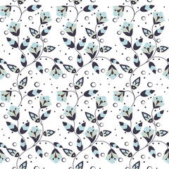 Cotton fabric Abstract decorative seamless pattern.