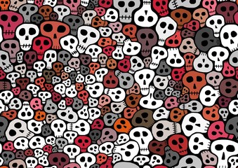 Seamless Skulls background