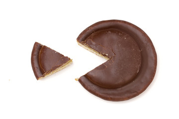 cookies on the white background