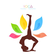 Beautiful woman doing yoga