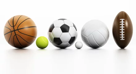 Crédence de cuisine en verre imprimé Sports de balle Sports balls