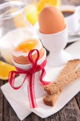 breakfast with boiled egg