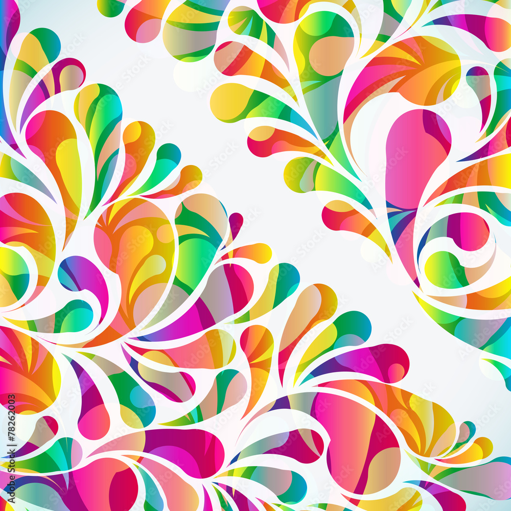 Poster abstract colorful arc-drop background.