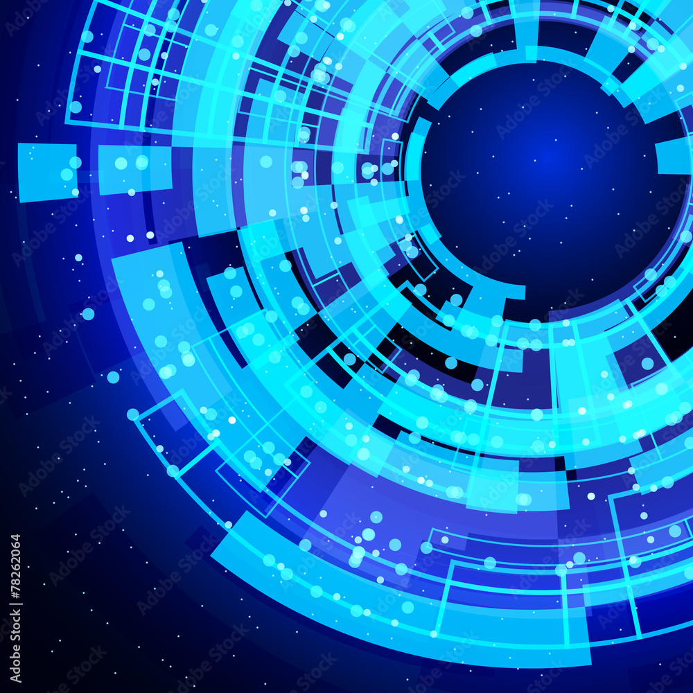 Poster abstract glowing technology background.