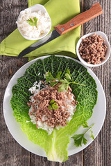 cabbage and ingredient