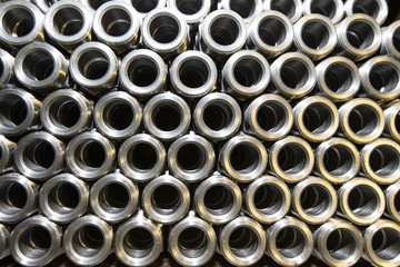 Background of steel tubes