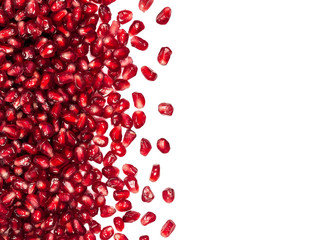 scattered from the side pomegranate seeds, can be used as a back