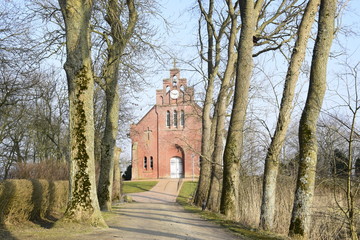 Kirchweg auf Pellworm
