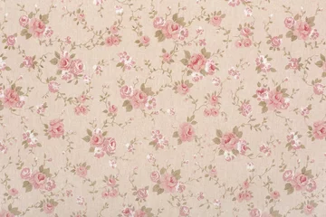 Wall murals Rose floral tapestry pattern, romantic texture background
