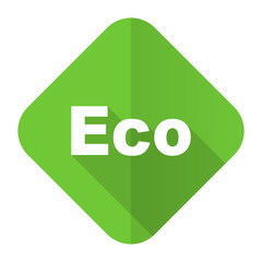 eco flat icon ecological sign