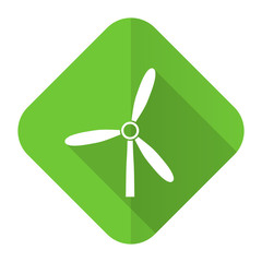 windmill flat icon renewable energy sign