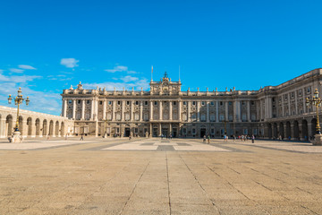 Fototapeta na wymiar Royal Palace of Spain in Madrid