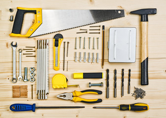 Assorted Woodwork and Carpentry or Construction Tools