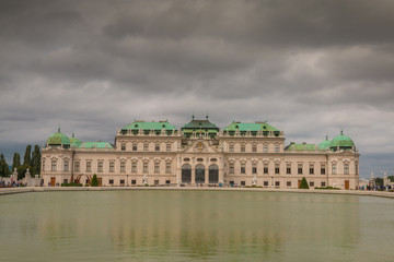 Fototapeta na wymiar Belvedere Palace in Vienna Austria
