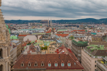 View of Viena from Cathedral Tower