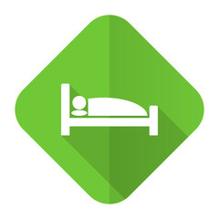 hotel flat icon bed sign
