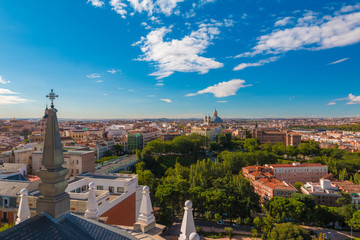 Fototapeta premium View of Madrid From Almudena Tower
