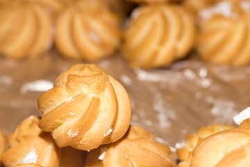 puff pastry with cream