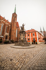 Obraz premium The Church of the Holy Cross (St. Bartholomew's) with John of Ne