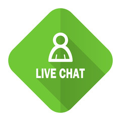 live chat flat icon
