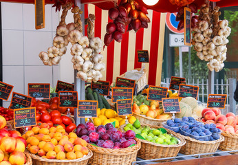 Fruit stall in the Italian city market