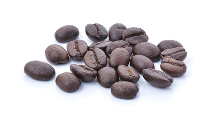 coffee beans on white background