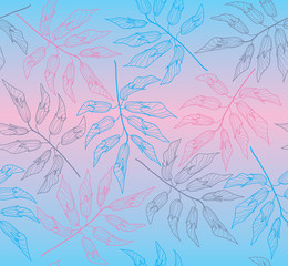 Naklejki  seamless background with falling branches