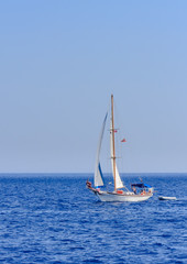 Fototapeta premium Yacht. Seascape. Greece
