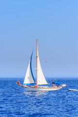 Fototapeta premium Yacht. Seascape. Greece